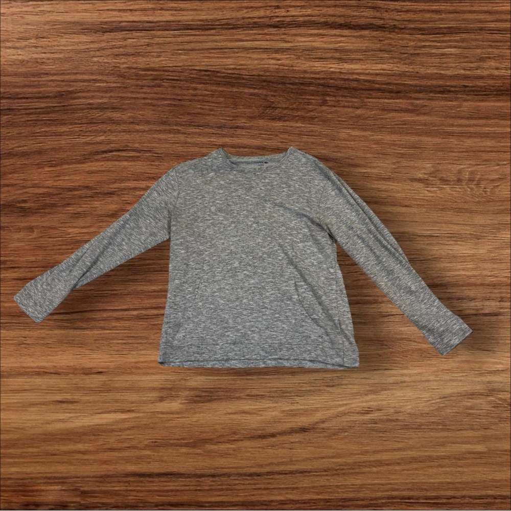 Lacoste Men’s Crew Neck Sleepwear Shirt Marled Grey‎ Casual Basic Large